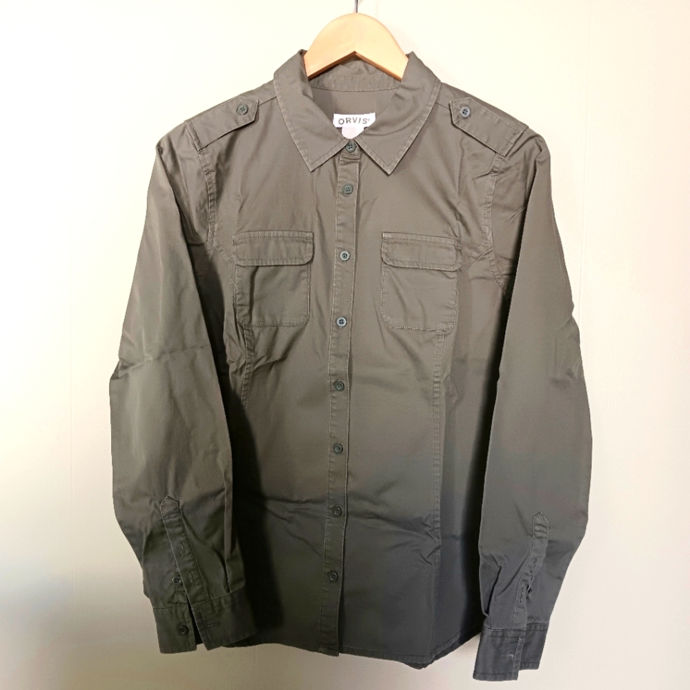 Orvis Safari style button-up shirt woman's S